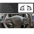 For Subaru Car Carbon Fiber Grain Steering Wheel Button Frame