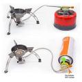 Brs Windproof Camping Gas Stove,3240w Stove with Piezo Ignition
