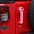 Door Handle Inserts Cover Kit for Jeep Wrangler Jk 2007-2017 , Pink