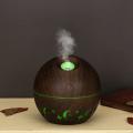 Mini Essential Oil Diffuser for Home, 7 Colors Lights,(light Wood)