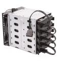 2pcs Molex 4pin Ide to 5 Sata 15pin Hard Drive Power Splitter Cable