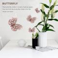Baby Wall Stickers 3d Butterfly Wall Stickers Rose Gold Party ,72 Pcs