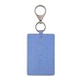 Key Card Holder for Tesla Model 3, Light Leather with Keychain Blue