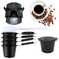 Nespresso Coffee Capsules Cup Black Refillable Coffee-black