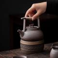 Handmade Retro Kungfu Tea Ceremony Ceramic Teapot for Japanese Style