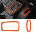 21 Pcs Car Interior Trim Kit for Jk Jeep Wrangler 2011-2017 Orange