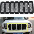 Front Grill Cover Mesh Grille Insert Kit for 2011-2016 Jeep Patriot