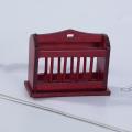 1/12 Dollhouse Miniature Display Shelf Rack for 1/12 Scale Decor Red