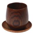 Japanese Style Log Cup Wooden Big Belly Cup Sake Solid Wood Retro