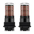 2pcs Led Bulbs 3156 P27w T25 3014 144smd Canbus Lamp Red
