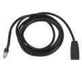 Black 10 Pin 3.5 Mm Jack Car Usb Aux In Cable for Bmw E39 E53 Bm54 X5