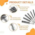 10pc Bore Brush Set Stainless Steel Wire Brushes 1/4inch Hex Shank