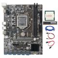 B250c Mining Motherboard with G4560+ddr4 2666 4g+sata Cable+switch