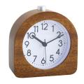 Alarm Clock without Ticking Wooden Alarm Clock with Snooze Function A