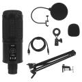 Professional Condenser Usb Computer Microphone Kit with Arm Stand A