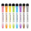 8pcs Magnetic Erasable Whiteboard Pens with Eraser Cap Board Markers