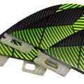 Surf Fins Double Tabs 2 Fins Double Tabs 2 Tri Fin Set ,green M