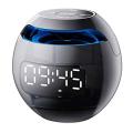 Digital Alarm Clock for Kids, Multifunctional Bass Bluetooth Black