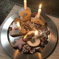 20 Pcs Metal Candle Insert Holder Set for Tree Candles Table