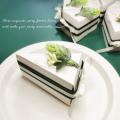 30 Pcs Candy Favor Boxes, Cake Shape Green Forest Style Candy