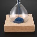 Wood Glass + Iron Powder Sand Flowering Magnetic Hourglass