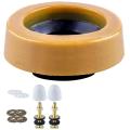 Toilet Wax Ring Kit for Outlet Toilets Install Include Closet Bolts