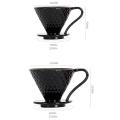 Coffee Filter Cup V60 Drip Filter Filter Ceramic Filter Cup,black B