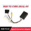 Rgb to (rca) Av Cvbs Signal Converter Adapter for Tiguan Golf 6 Cc