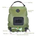 2x 20l Outdoor Camping Shower Water Bag Camping Solar Shower Bag