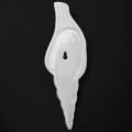 White Ceramic Sea Shell Conch Flower Vase Wall Hanging Style 3