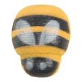 100pcs Mini Bee Wooden Sponge Self-adhesive Wall Stickers