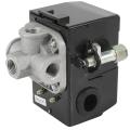 90-120psi Pressure Switch Control Valve Air Compressor 4 Port Black