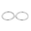 30mm X 3mm Stainless Steel Webbing Strapping Welded O Rings 5 Pcs