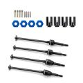 4pcs Steel Front and Rear Drive Shaft Cvd for 1/10 Traxxas Rc Car,1
