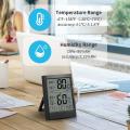 Digital Hygrometer with Temperature and Humidity Monitor (black)