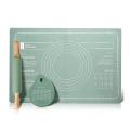 Baking Tools Silicone Baking Mat Pastry Rolling Kneading Pad (green)