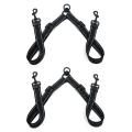 Double Leash Coupler Adjustable Nylon Splitter for Two Big Dogs