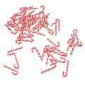 50pcs Red and White Handmade Christmas Candy Cane Miniature Dollhouse