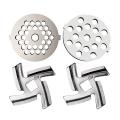 Meat Grinder Parts 2pc Blade 2pc Meat Chopper Plates for Mg30/60