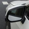 Car Rearview Mirror Rain Frame Eyebrow for Corolla Cross 2022 Black