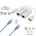 2pcs Usb Extender to Rj45 Connector,usb 2.0 to Rj45 Up to 200 Meter