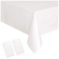 5pcs Disposable Tablecloth ,137x274cm for Picnic,baby Shower,white