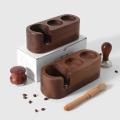 Walnut Wood Coffee Press Tamper Holder Distributor Stand 51/53mm