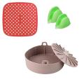 Air Fryer Pot Accessories Kit Air Fryer Liners with Oven Mitts B
