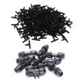 200pcs Irrigation 1/4 Inch Barb Tee Pipe Joint for 4mm / 7mm Hose