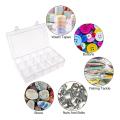 Plastic Organizer Box 4 Pack 15 Large Grids Container for Diy Tool