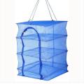 1pcs Foldable 4 Layers Drying Rack for Vegetable Dishes Mesh Hanging