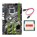 B250 Btc Mining Motherboard with 4400cpu+sata Cable for Btc