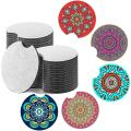 36 Pieces Sublimation Blanks Coaster 6.5 Inches White Blank Neoprene