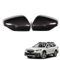 Car Carbon Fiber Rearview Mirror Cover Trim for Subaru Outback 2022+